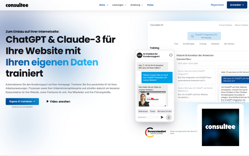 Webdesign Chemnitz KI Chatbot